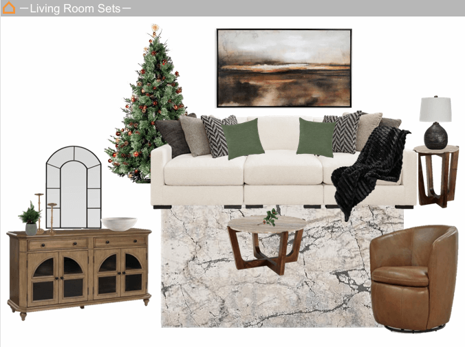 リビングルームのコーディネート